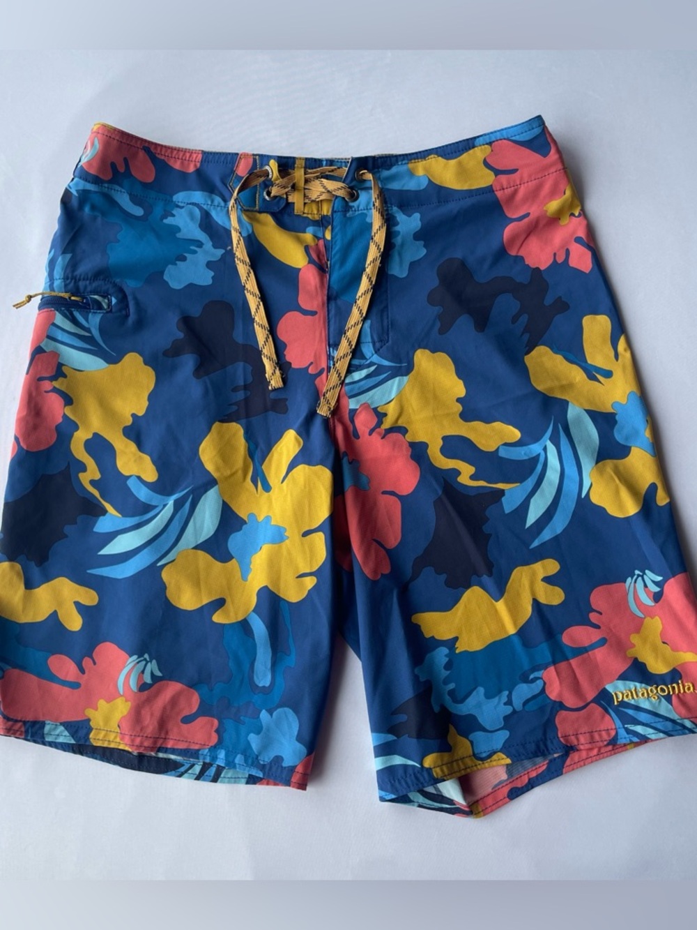 Patagonia Stretch Boardshorts Mens 28 Floral Tropical Swim Trunks 19”